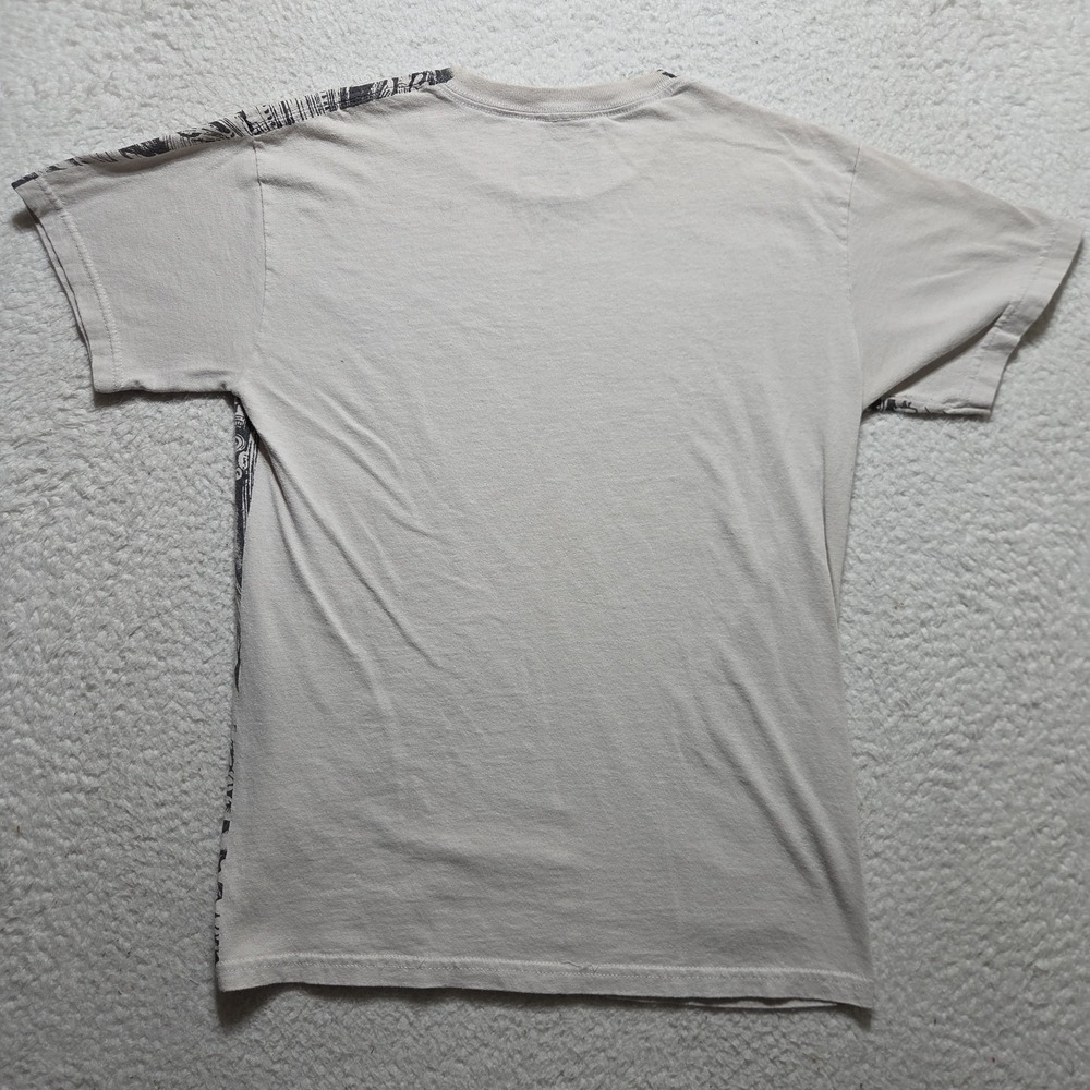 Y2K MMA Elite T Shirt Mens Small Gray Tee All Over Print AOP Skull Goth Punk - Picture 5 of 6